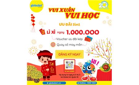 VUI XUÂN - VUI HỌC CÙNG ƯU ĐÃI 3IN1 TẾT ẤT TỴ 2025